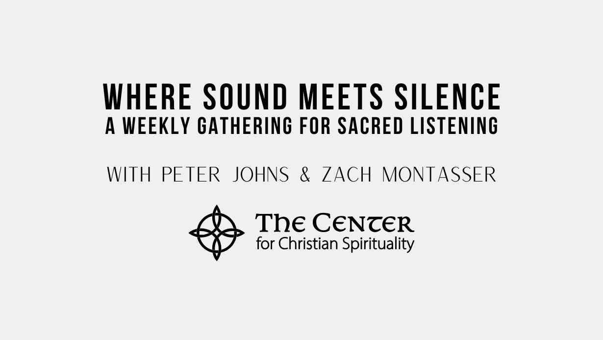 Sacred Listening Text Header Graphic